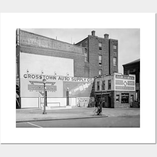 Crosstown Auto Supply, 1920. Vintage Photo Posters and Art